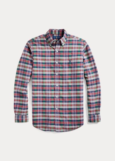 Men's Polo Ralph Lauren Classic Fit Madras Shirts | 071524WIN